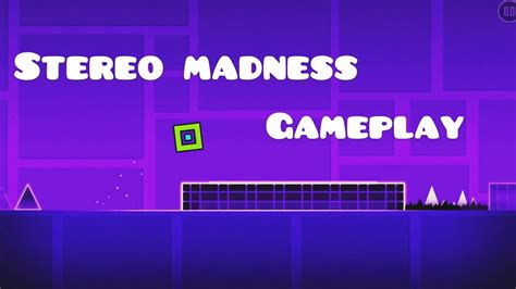 Geometry Dash | Stereo Madness | gameplay - YouTube