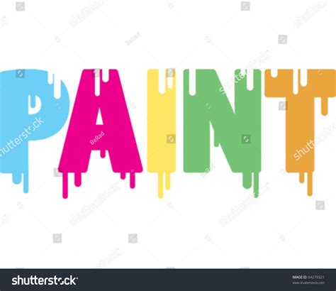 Paint Word Stock Vector 64279321 - Shutterstock