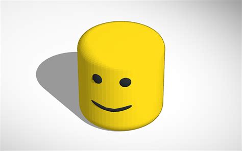 3D design Roblox Noob Face - Tinkercad