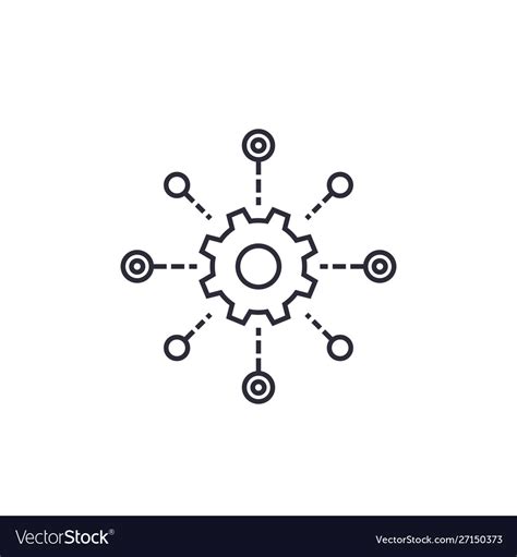 Software testing automation line icon Royalty Free Vector