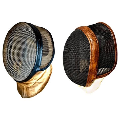 Pair of Vintage Fencing Masks For Sale at 1stDibs