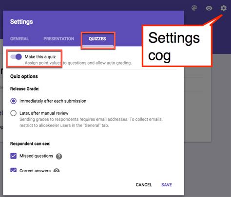 Google Forms: Turn On Quiz Features - Teacher Tech