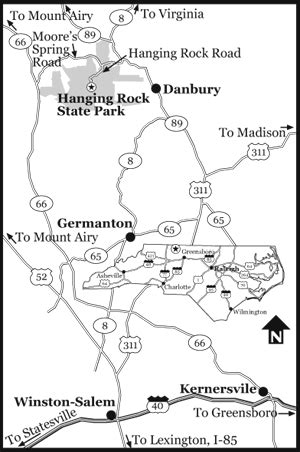 N.C. Division of Parks and Recreation: Hanging Rock State Park - Maps and Directions (With ...