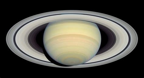 Mimas Pushes Through Saturn's Rings Like a Snowplow - Universe Today