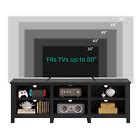 DIY TV Stand Cabinets 6 Open Storage Shelves for 80 inch TV Entertainment Center | eBay