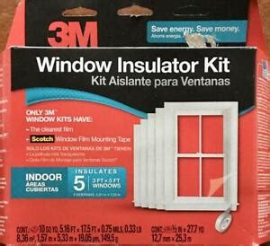 3M Clear Indoor Window Insulator Kit Insulates 5 - 3' x 5' windows with tape | eBay