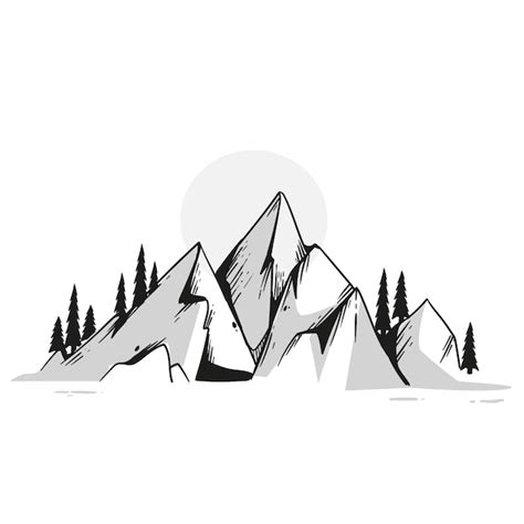 Mountain Drawing Images - Free Download on Freepik