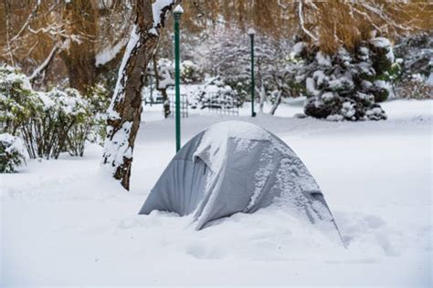 250+ Homeless Tent Winter Stock Photos, Pictures & Royalty-Free Images ...