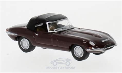 Diecast model cars Jaguar E-Type 1/76 Oxford Convertible red - Alldiecast.us