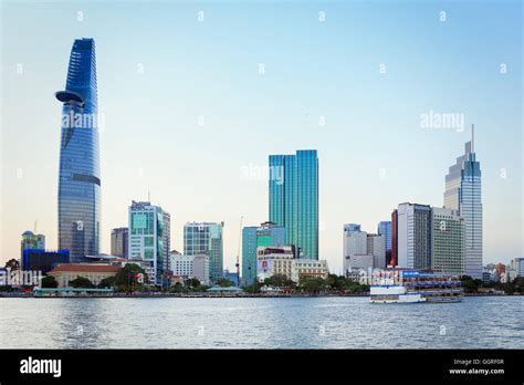 Ho Chi Minh City skyline and the Saigon river Stock Photo - Alamy