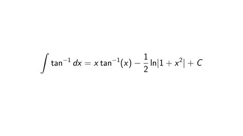 What is the integral of arctan(x)? - Epsilonify