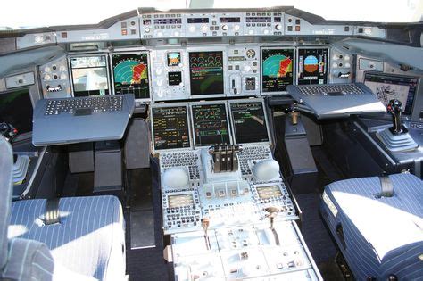 Airbus a380 cockpit 360 degree view | Стеклянная кабина