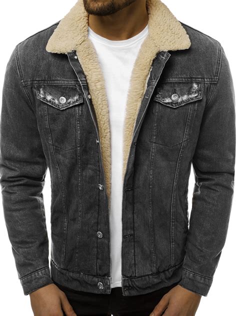 Herren Jeansjacke Anthrazit OZONEE O/552 | OZONEE