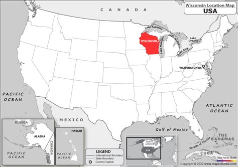 Where is Wisconsin Located in USA? | Wisconsin Location Map in the ...