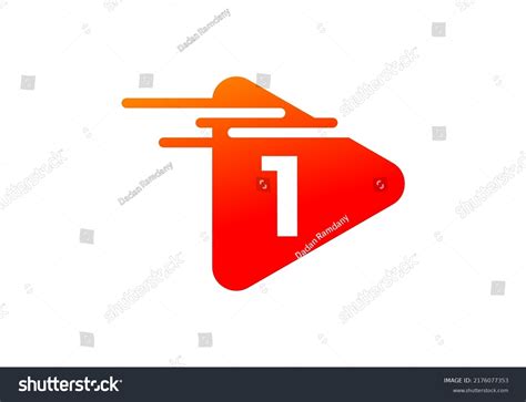 Number 1 Media Player Logo Design Stock Vector (Royalty Free ...