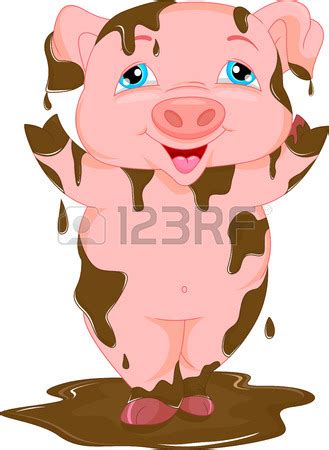 Pig In Mud Cartoon | Free download on ClipArtMag