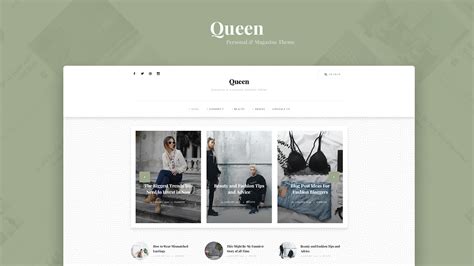 Personal Blog and Magazine Gridbox Theme Queen!