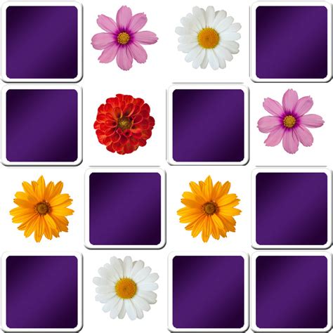 Juego Memoria mayores - Las flores | Online y gratis