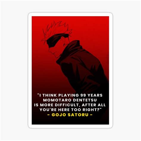 "Jujutsu kaisen quotes art" Sticker for Sale by AthengId | Redbubble