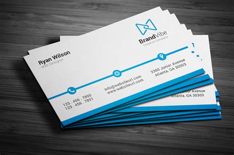 Simple Clean Business Card ~ Business Card Templates on Creative Market