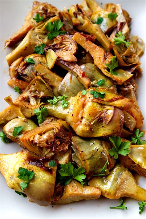 Golden Brown Artichokes Braised in White Wine Recipe | Italian Food Forever