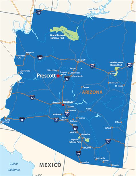 Prescott Az City Map - Pooh Ulrika