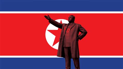 North Korean Flag Wallpaper