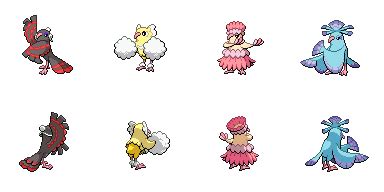 Oricorio Shiny 5G sprites by TheAetherPlayer on DeviantArt