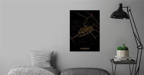 'Culemborg City Map' Poster by Trulaf Design | Displate