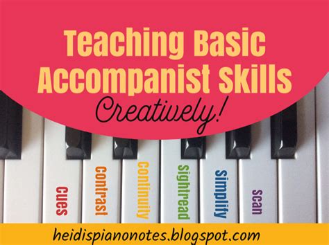 Heidi’s Piano Studio: Teaching Basic Accompaniment Skills