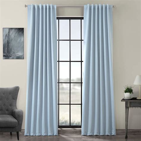 Light Blue Velvet Curtains - Curtains & Drapes