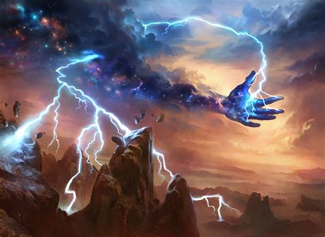 Lightning Strike MtG Art from Theros Set by Adam Paquette - Art of Magic: the Gathering