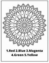 Mandala Coloring Free Printable Color By Number For A  Vrogueco sketch template