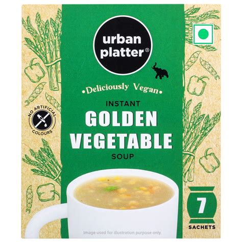 Buy Urban Platter Vegan Instant Golden Vegetable Cup Soup 112g (7 Sachets) Online at Best Price ...