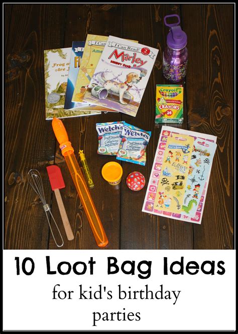 10 Loot Bag Ideas for Kid's Birthday Parties - The Write Balance