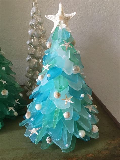 These Beautiful Sea Glass Christmas Trees Will Give Your Christmas a Tropical Feel | Glass ...