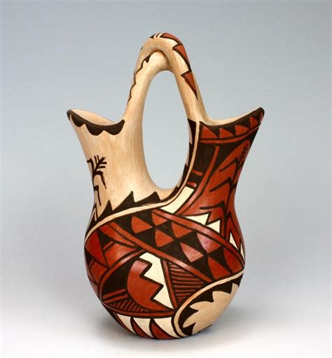 Jemez Pueblo American Indian Pottery Wedding Vase - Juanita Fragua | Pueblo pottery, American ...