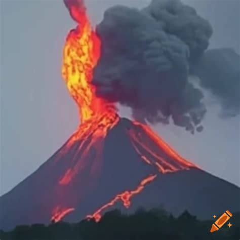 Volcanic eruption