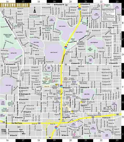 Orlando street map - Street map of Orlando (Florida - USA)