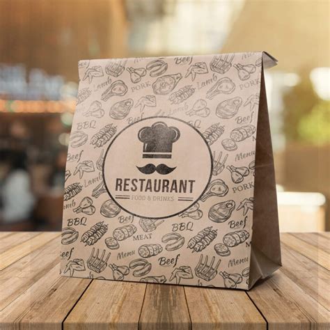 Free Restaurant Packaging Mockup PSD Template - Mockup Den