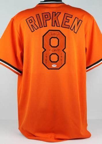 Cal Ripken Jr. Autographed Jersey w/ AL MVP 1983 1991 - PSA/DNA ...