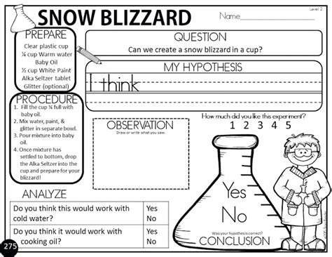 Easy Snow Blizzard Science Experiment | Earth science lessons, Science ...