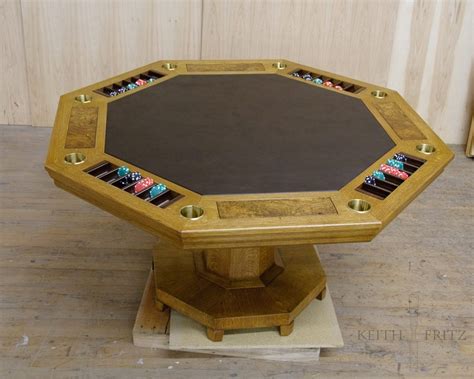 Octagon Poker Table 1 – Keith Fritz Fine Furniture