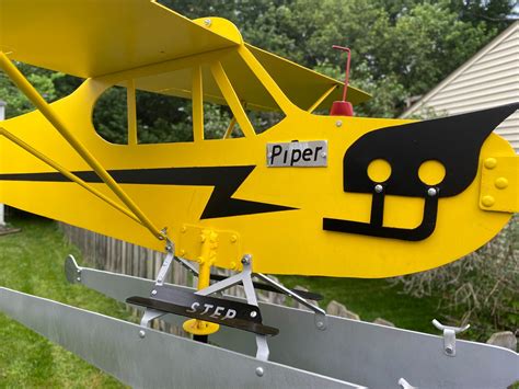 Piper J3 Cub Airplane Float Plane Weathervane, Windmill, Whirlygig ...