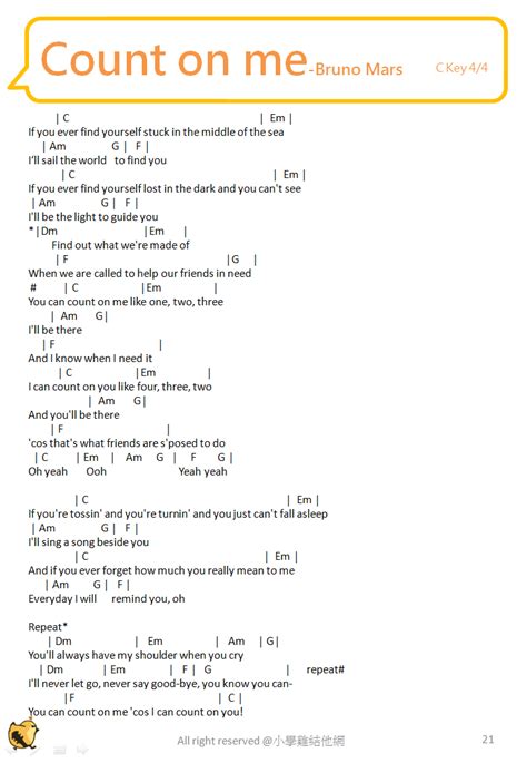 You Can Count On Me Ukulele Chords - Sheet and Chords Collection