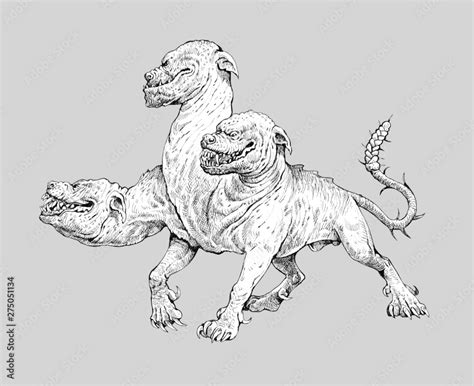 Greek Mythology Cerberus Drawing