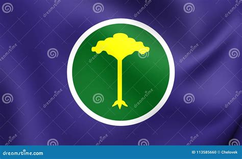 Flag of Sao Carlos City Sao Paulo State, Brazil. Stock Illustration ...