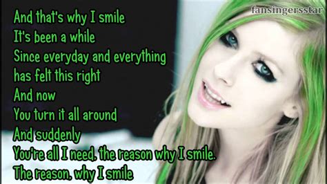 Avril Lavigne - Smile [lyrics] - YouTube