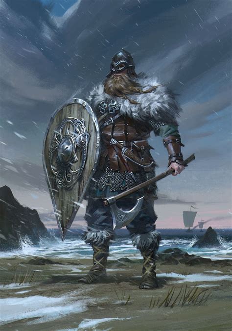 Viking, B S on ArtStation at https://www.artstation.com/artwork/odqEW | Viking character, Viking ...