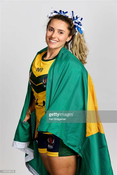 Maria Graf of Brazil poses for a photo during the Brazil Rugby League ...